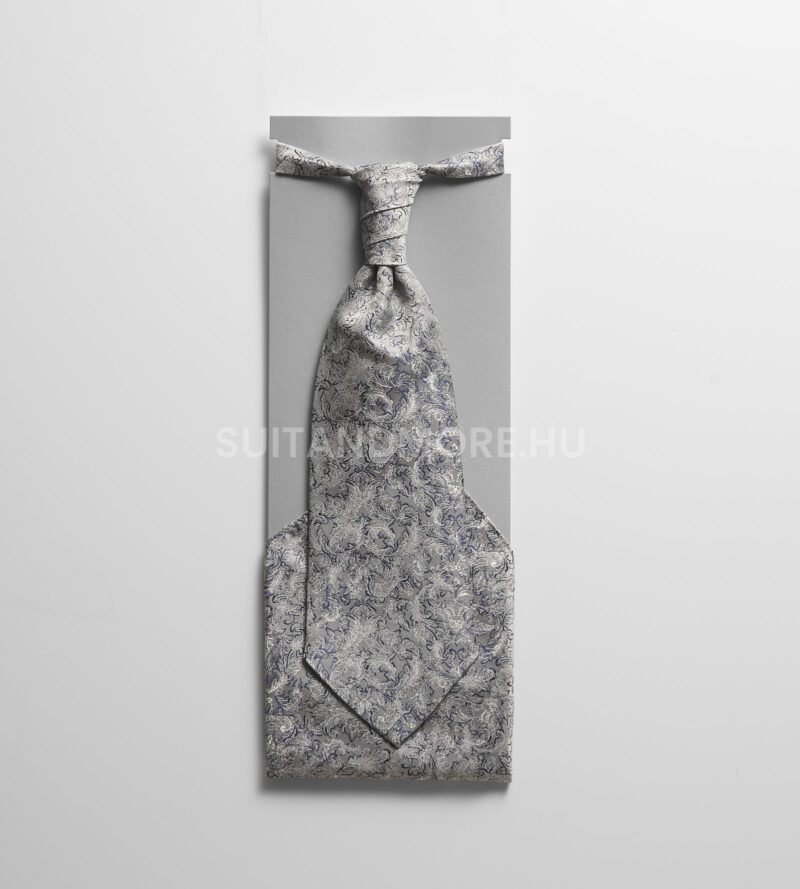 digel szurke barokk mintas francia nyakkendo diszzsebkendovel loy 1008915 46 01