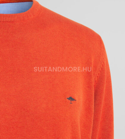 fynch-hatton-narancssarga-modern-fit-kerek-nyaku-pulover-1213210-206-002