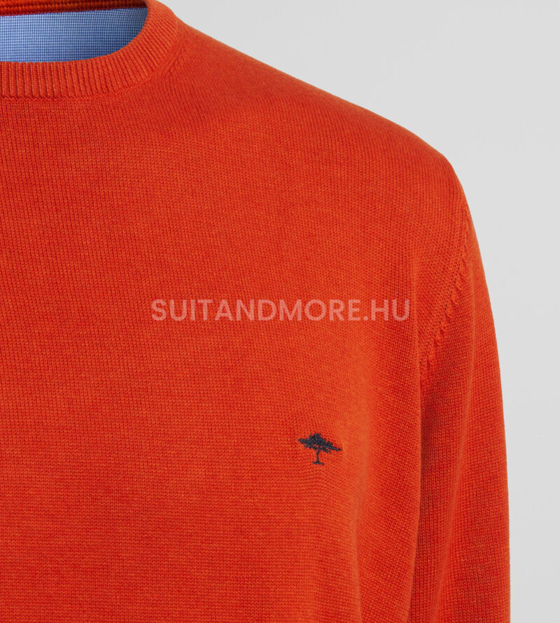 fynch-hatton-narancssarga-modern-fit-kerek-nyaku-pulover-1213210-206-02